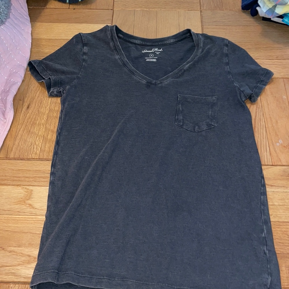 Gray v neck